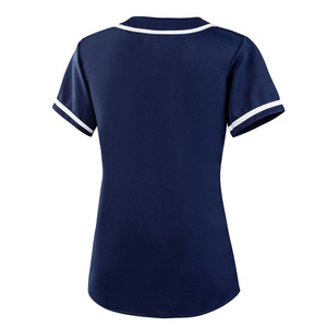Jersey de béisbol de color sólido, ropa deportiva con logotipo personalizado, camiseta de béisbol de secado rápido cómoda de la mejor calidad para mujer - Product Image 2