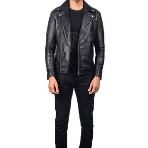 Dernier style, vente en gros, veste en cuir coupe-vent pour hommes, meilleures ventes, veste en cuir imperméable pour hommes - Product Image 4