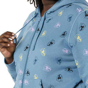 Sudaderas con capucha de forro polar para mujer con estampado personalizado proveedor sudadera Coreana de algodón de talla grande elegante con cordones - Product Image 5