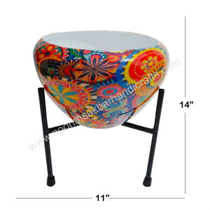 Maceta Metálica de Interior Ecológica de la Mejor Calidad, con Diseño de Mosaico Esmaltado, Recubrimiento de Polvo Negro, Soporte para Flores Artificiales de Jardín y Hogar - Product Image 4