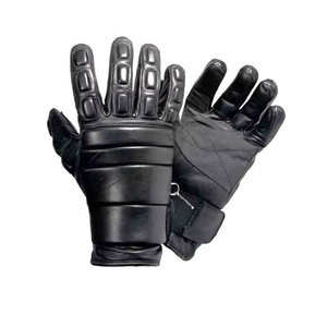 Guantes operativos en cuero acolchado para conducir en clima frío, nudillos duros para ciclismo, ciclismo, equitación, guantes de seguridad para las manos - Product Image 4