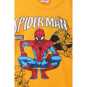 Camiseta gráfica amarilla de marca para niños 100% algodón cuello redondo de alta calidad de punto logotipo personalizado estampado en blanco para ropa de niños - Product Image 2