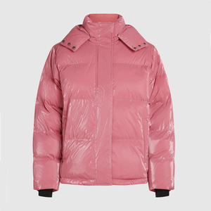 Nouvelle veste d'hiver coupe-vent pour femme à manches longues en duvet / Vente en gros, vêtements décontractés OEM, vestes matelassées à fermeture éclair intégrale pour femmes 2026 - Product Image 5