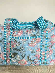 Bolsa de lona de viaje Bohemia para mujer, bolsa de gimnasio de mano de fin de semana, forro de algodón, lavable, duradero, hombro Natural, Invierno - Product Image 4