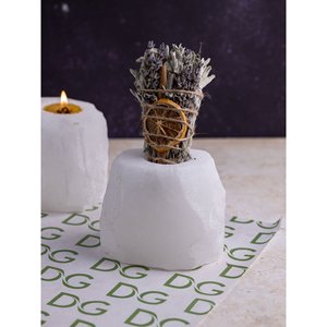 Bougeoir diffuseur de sel d'aromathérapie et brûleur d'encens en un - Product Image 4