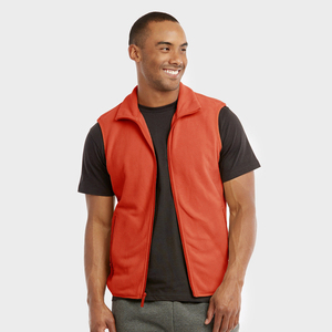 Personnalisé hommes décontracté hiver laine gilet respirant polaire réversible polyester rempli fermeture à glissière haute qualité extérieure - Product Image 4