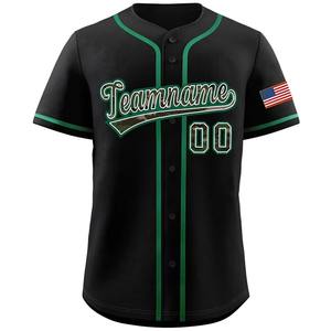 Jersey de Softbol Transpirable de Secado Rápido Personalizado OEM con Botón de Sublimación Cosido Personalizado - Product Image 5