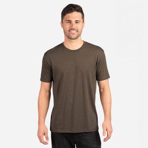 Athleisure Tri-Blend Top Hombres Heather Color Poliéster Rayón Algodón Athleisure Tri-Blend Top Camiseta transpirable personalizada - Product Image 1