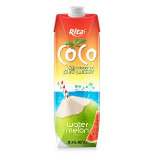 Melhor Qualidade 1L Paper Box Coconut Water Com Melancia Do Fornecedor Do Vietnã Boa Escolha Top Venda OEM ODM Service