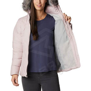 Wholesales Price <b>Women</b> Winter Short <b>Padded</b> Puffer <b>Coats</b> Jackets Outwear Thick Padding Puffer Jackets With Hooded - Product Image 5