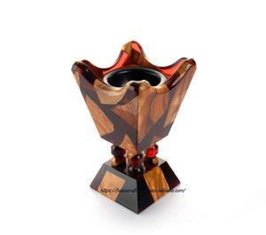 Faizacraft Wholesale Luxury Arabic Bakhoor Incense <b>Burner</b> <b>Wood</b> & Resin Mabkhara <b>for</b> Home Decor Aromatic Use - Product Image 4