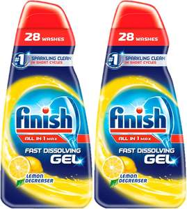 Order Now Finish All in one Fast Dissolving <b>Liquid</b> Gel <b>Dishwasher</b> <b>Detergent</b> 28 Washes - Product Image 1