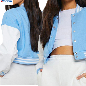 Vestes universitaires personnalisées pour adultes, femmes, avec couleurs, taille et logo personnalisés, vestes universitaires courtes pour femmes, best-seller - Product Image 5