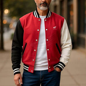 Chaqueta Universitaria de Alta Calidad, Estilo Nuevo, Transpirable, Material de Lana/Algodón, Invierno, Logotipo Frontal, Servicio OEM, Personalizable - Product Image 2