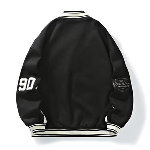 Chaud à la mode conception personnalisée hommes Baseball Letterman Bomber veste hiver réversible respirant mode porter - Product Image 4