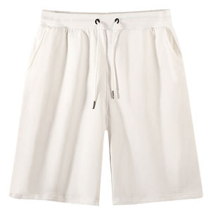 Short de survêtement respirant pour hommes Short de survêtement à cordon de serrage à couleur bloquée pour hommes Short de survêtement pour hommes en gros en coton fabriqué OEM personnalisé - Product Image 3