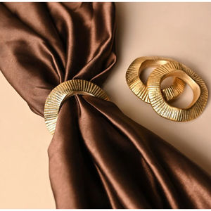 Gold Maple Leaf Napkin Rings For Dining <b>Table</b> <b>Decor</b> Metal Napkin Holders For Weddings & <b>Parties</b> Premium <b>Tableware</b> Accessories - Product Image 5