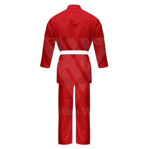 Uniforme de Karate para Entrenamiento, Unisex y Juvenil, Precio al por Mayor Disponible, Tallas Grandes y Uniformes de Karate de Color Sólido - Product Image 3