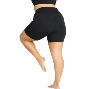 Shorts de Yoga de Cintura Alta para Mujer, Talla Grande, con Tela Elástica de Compresión, Ropa Deportiva de Soporte, Shorts de Entrenamiento para Gimnasio - Product Image 3