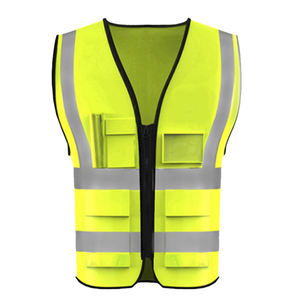 Gilet de sécurité en toile respirante décontractée de style supérieur avec votre propre logo - Product Image 5