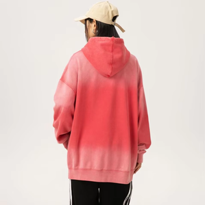 2025 femmes surdimensionné lavage à l'acide à capuche Vintage sweat lourd français Terry Streetwear sweats à capuche à la mode - Product Image 2