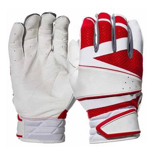 Guantes de bateo de béisbol y softbol de cuero digital profesional Unisex puño largo piel de cabra suave y cómodo - Product Image 1