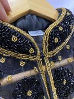 Poncho pour adulte Kushang Textile en soie, acrylique, cachemire, dentelle, perles, broderie de cristaux, tissu organza antistatique, à franges faites à la main, ODM