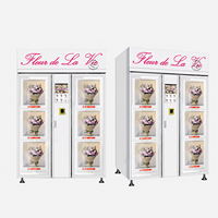Mesin Vending Pendingin Cerdas Berbentuk Bunga Dispenser Bunga Segar Mesin Vending Bunga Berpendingin Inovatif