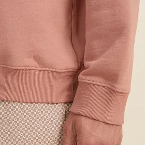 Sudadera de Algodón Grueso con Cuello Redondo y Diseño Bordado de Invierno para Hombre, Puños Acanalados, Largo Recortado, Mangas Largas, Ligeramente Holgada - Product Image 3