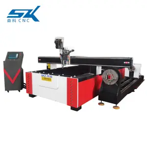 Máquina cortadora de plasma CNC de acero inoxidable de alta definición con inversor chino barato 1325 1530 1500*3000mm con rotativo