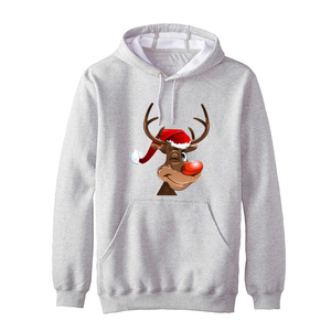 Sweat-shirt à capuche de Noël, polaire chaud et confortable, pull décontracté à imprimé pour hommes et adolescents, cadeau tendance, style de Noël, amusant et agréable - Product Image 2