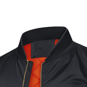 Blousons Bomber Unisexe à Col Montant Épais, Couleur Unie, Respirants, pour l'Hiver – Meilleur Design, Vente en Gros, Service OEM Disponible - Product Image 4
