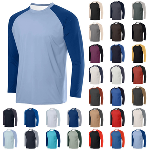 Vente directe d'usine, t-shirt raglan pour homme de qualité supérieure, 180 GSM, 100% coton, logo personnalisé, taille plus, style estival, prix bas, MOQ faible - Product Image 6