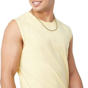 Débardeur sans manches personnalisé de haute qualité pour hommes 100% coton peigné maillot de corps à séchage rapide et respirant - Product Image 6