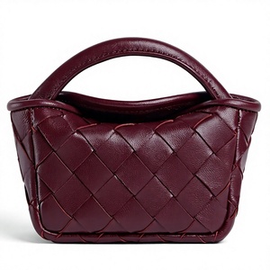 2026 Neue Mini Handgewebte Cobble-Tasche für Damen, Kleine Crossbody-Schultertasche aus PU-Leder, Lippenstifttasche mit Charm-Anhänger, OEM - Product Image 1
