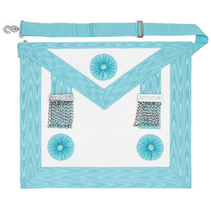 Fabricado en cuero Master Masons grado Delantales con bolsillo masónico Regalia Delantal transpirable de Pakistán - Product Image 3