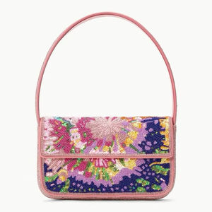 Hecho a mano estilo bohemio bordado trabajo mano embrague monederos diseño elegante perla algodón forro boda fiesta al por mayor - Product Image 1