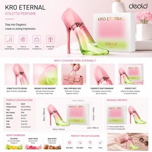 <span class=keywords><strong>Perfume</strong></span> Deold KRO ETERNAL OEM con Logotipo Personalizado al por Mayor, <span class=keywords><strong>Perfume</strong></span> para Mujer <span class=keywords><strong>de</strong></span> 50 ml con Degradado <span class=keywords><strong>de</strong></span> Tacón Alto - Product Image 3