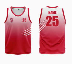 Ensemble de maillots de basket-ball sublimés sur mesure de haute qualité gilet d'équipe en polyester imprimé personnalisé en gros singulet de basket-ball - Product Image 3