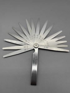 Jeu de jauges à lame en acier inoxydable à 20 lames, jauge d'épaisseur de 0,01 à 1,00 mm, mesure - Product Image 3