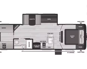 รถบ้านเคลื่อนที่ Keystones C-o-l-e-m-a-n 27B ปี 2024 2025 2026 รถพ่วงสำหรับเดินทาง รถบ้านแบบมีหลังคา รถบรรทุกสำหรับตั้งแคมป์ - Product Image 3