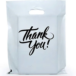 Bolsa de plástico PE de alta calidad, bolsa troquelada, bolsa de compras de plástico personalizada al por mayor con diseño propio - Product Image 3