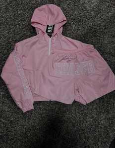 Custom Made Mens Sest <b>Zip</b> up Polyester Nylon Two Piece Windbreaker Short Set Men Sweatsuit Tracksuit - Product Image 5