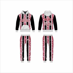 Conjunto Deportivo Personalizado de Invierno para Hombre, Sublimado, con Capucha y Cordón, Logotipo Frontal, Pantalones Deportivos Ajustados, 2025 - Product Image 4