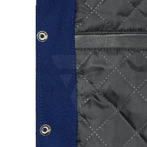 Veste universitaire de baseball d'hiver personnalisée pour hommes, tissu de laine épais avec motif, bouton de support, manches en cuir à capuche - Product Image 5