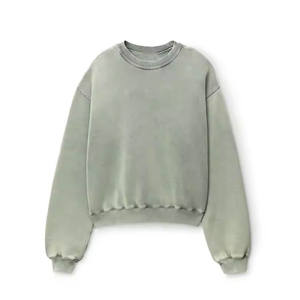 เสื้อสเวตเตอร์คอกลมใส่ได้ทั้งชายและหญิงมีฮู้ดน้ำหนักเบาระบายอากาศได้ดีไซส์ใหญ่พิเศษ - Product Image 4