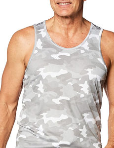 Camisetas sin mangas musculosas para gimnasio para hombre, camisetas lisas transpirables de secado rápido para entrenamiento, camisetas de gimnasio de talla grande personalizables OEM al por mayor - Product Image 3