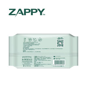 Zappy กระดาษเปียก50แพ็คย่อยสลายได้เป็นมิตรกับสิ่งแวดล้อมปลอดภัยสำหรับใช้กับอาหาร - Product Image 3