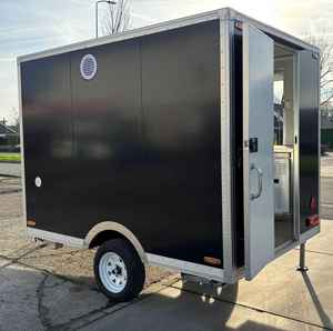 Remolque de Comida Móvil de 10 pies, Color Negro, 2025, el Más Vendido, para Catering y Venta Ambulante, con Interior de Acero Inoxidable - Product Image 1