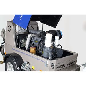 Pompe à béton diesel Mortel Meister MM5200RBS, machine à bétonnière, convoyeur le plus rapide, grattoir à béton, moteur principal, 1 an, haute efficacité - Product Image 3